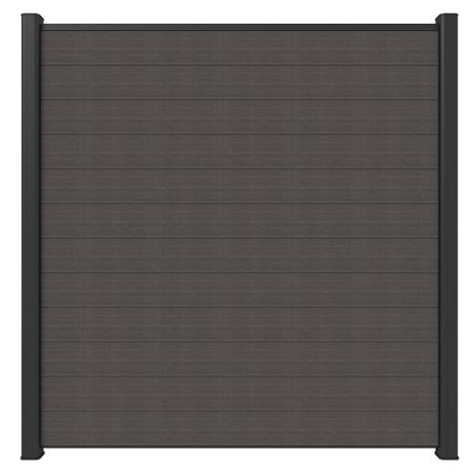 NewTechWood co-extrusie composiet scherm, 180 x 180 cm, Silver Gray.