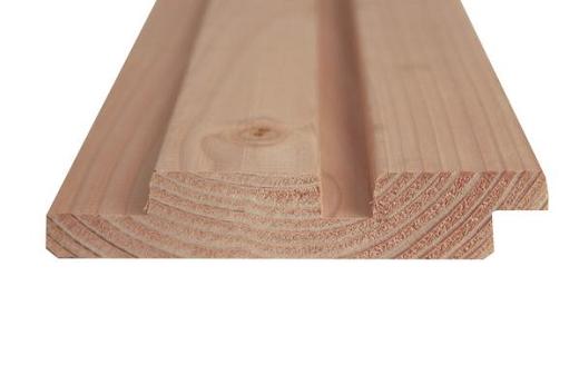 Douglas geschaafd rhombusprofiel 2,7 x 14,5 x 400 cm, onbehandeld.