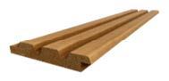 Thermino Exterion Ayous Triple Rhombus (halfhouts) 2.1x14.0x365 cm (werkend 12.5 cm)