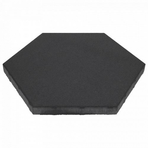 Soft Comfort Zeskant 60x60x4cm Nero