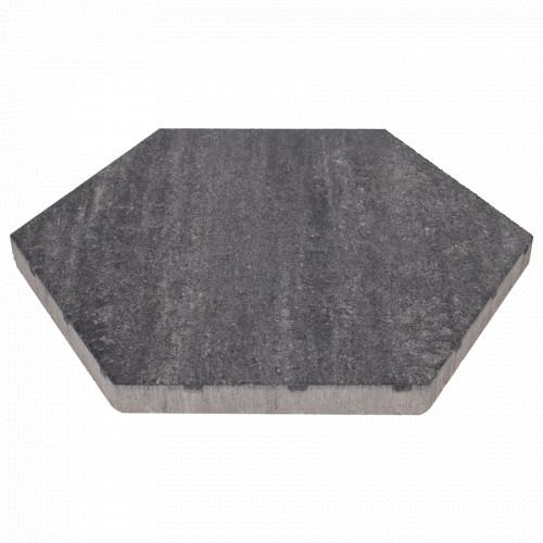 Soft Comfort Zeskant 60x60x4cm Grijs/Zwart