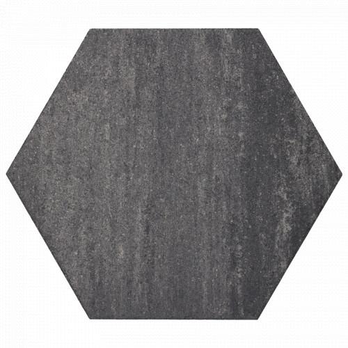 Soft Comfort Zeskant 60x60x4cm Grijs/Zwart