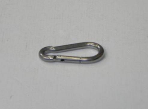 Karabijnhaak 80mm RVS