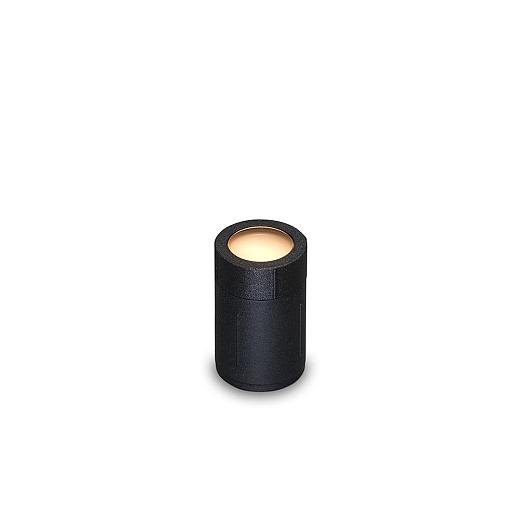Avis | cirkel zwart grondspot | warmwit | 0,2 watt | OutdoorPro+ | 12 volt