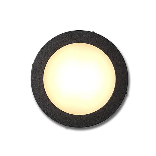 Pavia | cirkel zwart grondspot | warmwit | 1,2 watt | OutdoorPro+ | 12 volt