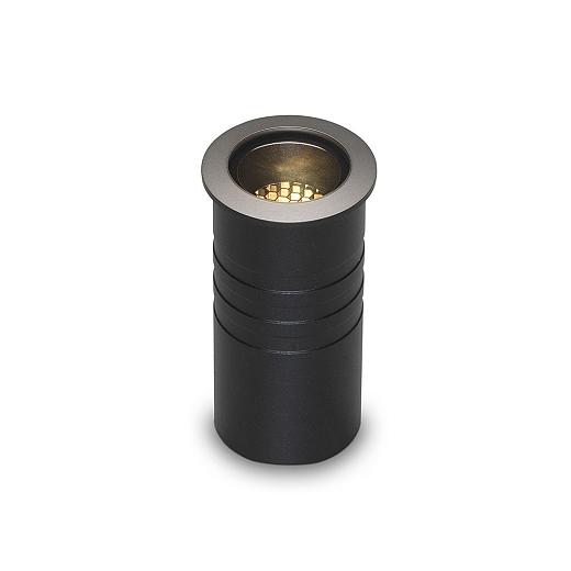 Peral | rond zwart grondspot | warmwit | 2 watt | OutdoorPro+ | 12 volt