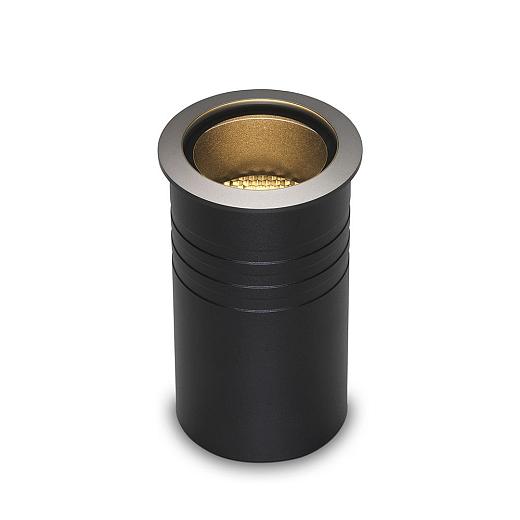 Pego | rond zwart grondspot | warmwit | 7 watt | OutdoorPro+ | 12 volt