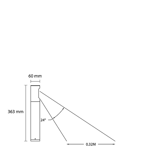 Barros middelgroot | staande lamp | warmwit | 4 watt | dimbaar | OutdoorPro+ | 12 volt