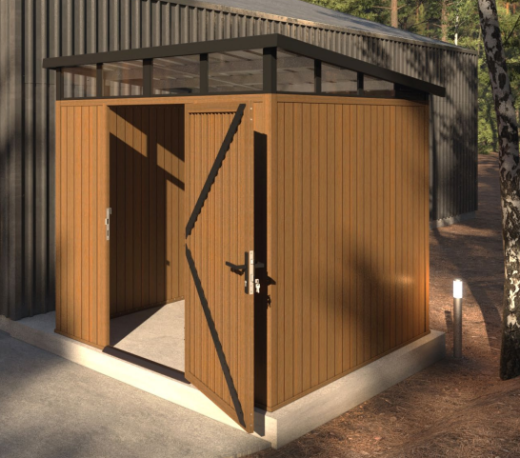 NewTechWood HKC berging 220x210x265cm Teak, enkele deur