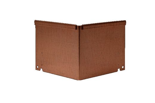 Inwendige hoek Kantopsluiting corten Single / Flex 10 cm