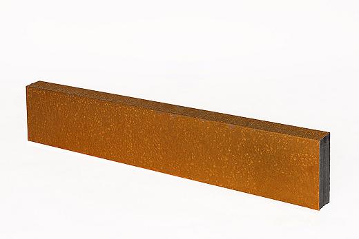 U-profiel corten ongelijkzijdig opsluitband 5cm 220x5,1x20,8x5,4 cm