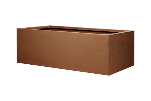 Bloembak vlak - CORTEN 120x120x40