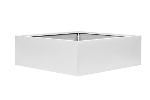 Bloembak vlak - WIT 180x210x40
