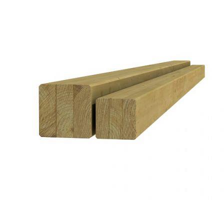 Midden-Europees vuren geschaafde paal (diverse soorten)