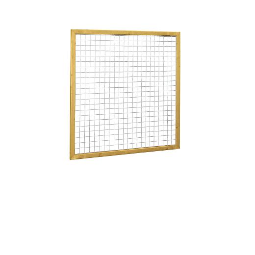 Grenen betonijzertrellis met maas 7,5 x 7,5 cm, in raamwerk 4,4 x 6,8 cm, 180 x 180 cm, groen geïmpr