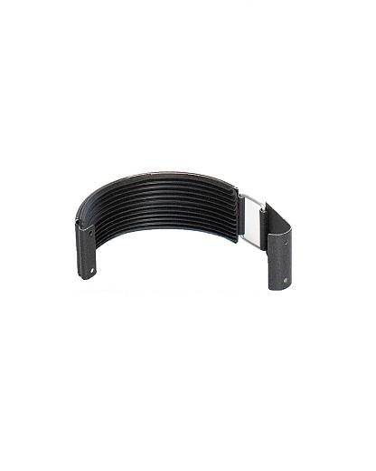 Redfox dakgoot verbindingstuk met rubber 125mm - RAL 9005