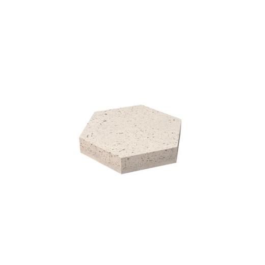 Tegel 6-kant 37,5x37,5x7 cm Creme