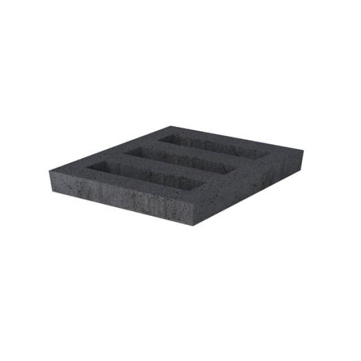 Grasbetontegel Facet open 60x60x10 cm Antraciet