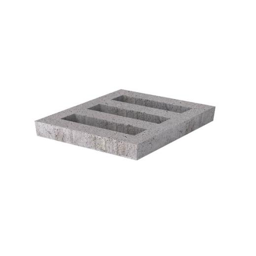 Grasbetontegel Facet open 60x60x10 cm Grijs