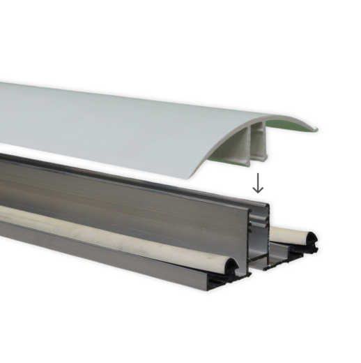 Vario aluminium tussenprofiel incl. pvc kliklijst - 2 mtr