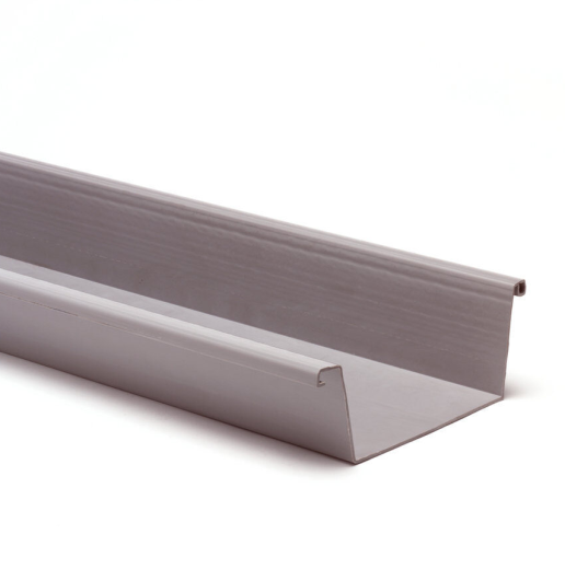 Bakgoot grijs 140mm L=2mtr