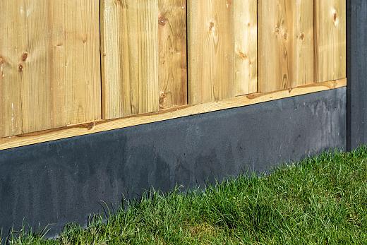 Betonplaat glad 3,5 x 24,0 x 184 cm, antraciet, ongecoat.