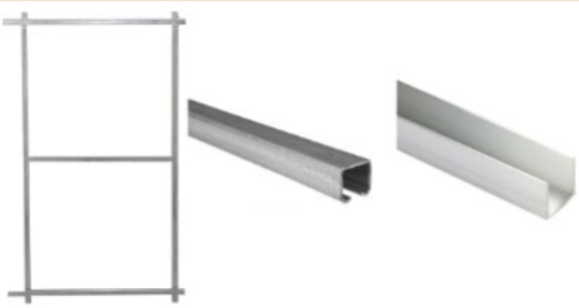 Wandbevestigingset voor schuifpoort - poortframe 1365x1900mm