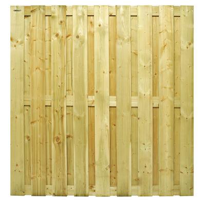 Jumboscherm geschaafd vuren 18-planks 15 mm, 180 x 180 cm, recht.