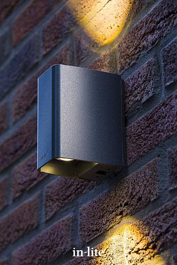 Wandlamp Ace up-down Dark Grey