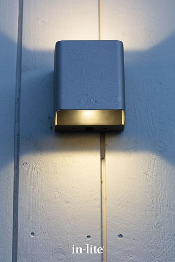 Wandlamp Ace up-down 100-230v Rosé Silver