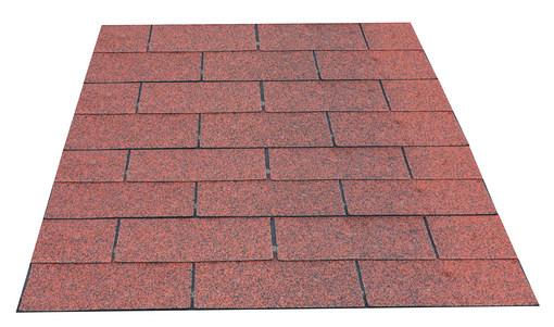 Dakshingles per pak ï 3 m2, rood.