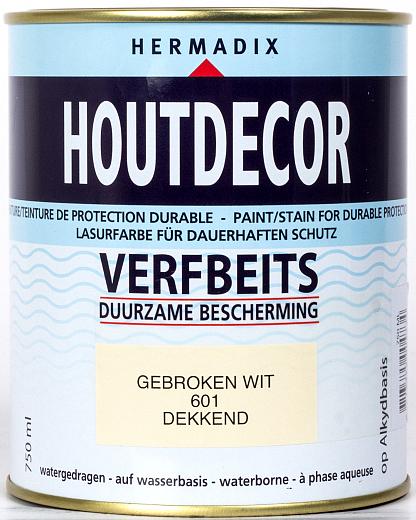 Houtdecor 601 gebroken wit 750 ml