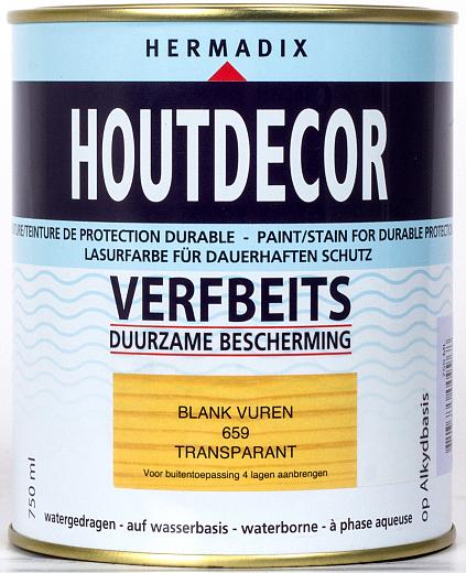 Houtdecor 659 blank vuren 750 ml
