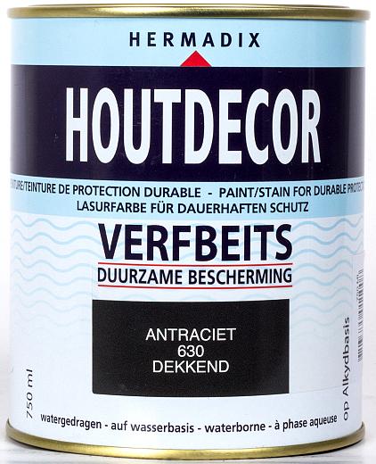 Houtdecor 630 antraciet 750 ml