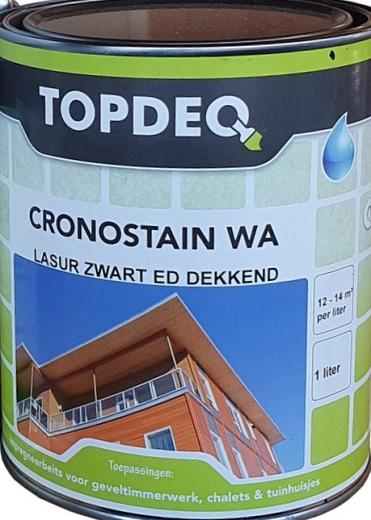 Cronostain WA Lasuur zwart dekkend 1 ltr