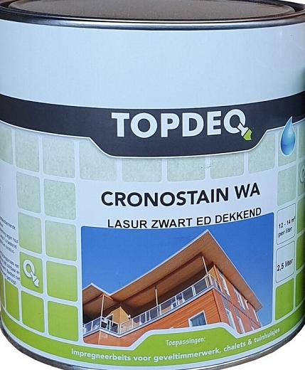 Cronostain WA Lasuur zwart dekkend 2.5 ltr