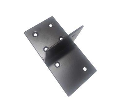 Houtverbinding T-stuk 85x173mm - zwart gepoedercoat