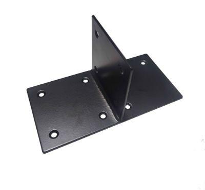 Houtverbinding T-stuk 115x223mm - zwart gepoedercoat
