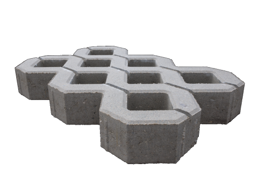 Grasbetontegel Grijs 40x60x10cm