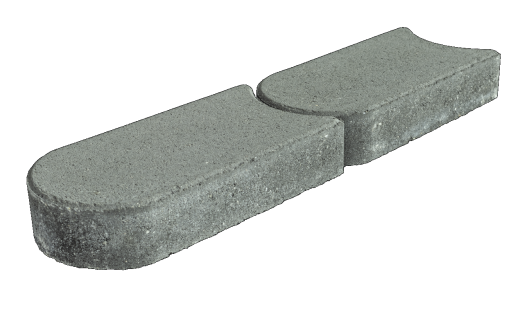 Graskantsteen Antraciet 33x16x4,5cm