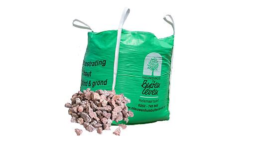 Granietsplit Rood 16-22mm - Bigbag