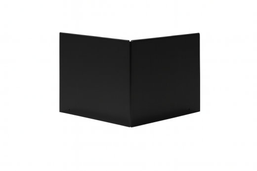 Uitwendige hoek Kantopsluiting zwart Single / Flex 16,5 cm