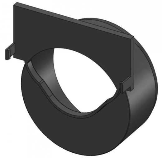 ACO Hexaline eindkap kunststof + uitl. 110mm