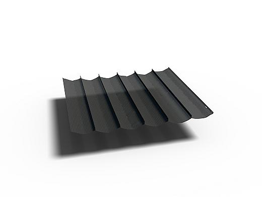 Harmonica schaduwdoek 2x4 m zwart