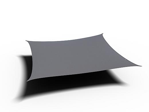Schaduwdoek Dreamsail Waterproof Vierkant 4,0 x 4,0 x 4,0 x 4,0m grijs
