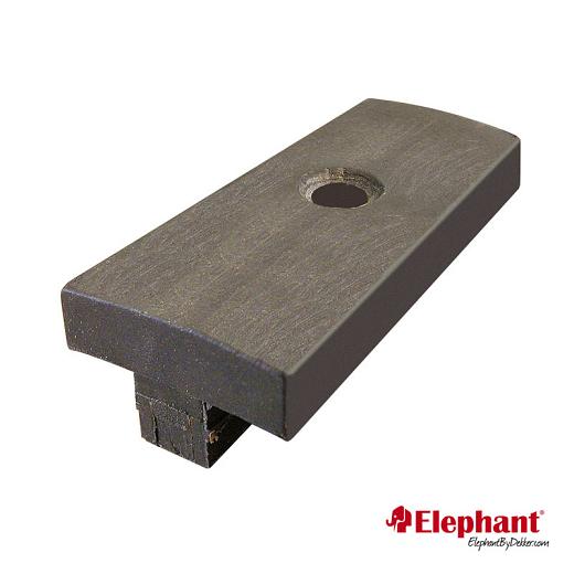 Polymer clips Antraciet emmer 100st. + RVS schroeven