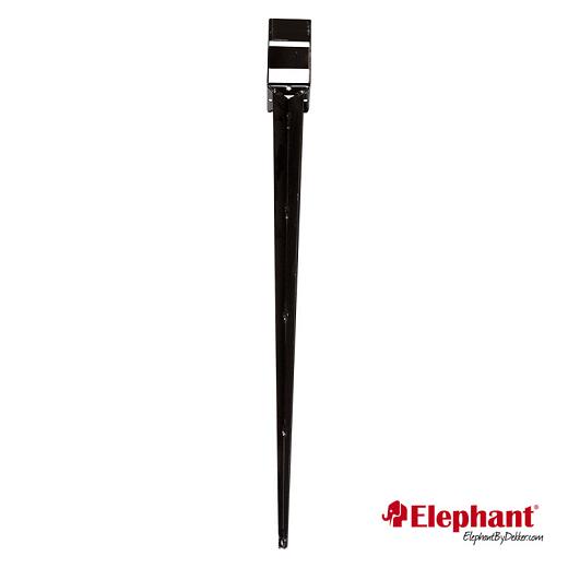 Gepunte paalhouder antraciet gepoedercoat 7.2x7.2x90 cm (tbv 7x7cm palen)