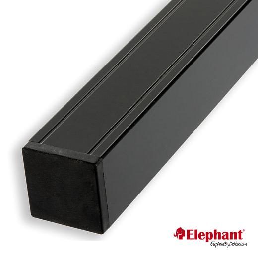 Aluminium paal basic met kap antraciet gepoedercoat 7x7x186cm
