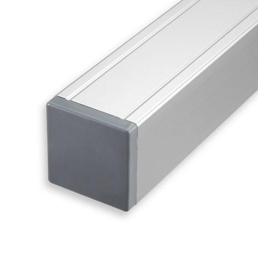 Aluminium paal basic met kap geanodiseerd 9x9x186cm