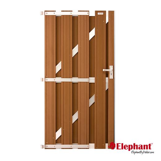 Composiet deur Design bruin 90x180cm (incl. deurbeslag)